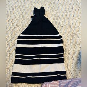 ZARA BLACK AND WHITE TURTLE NECK